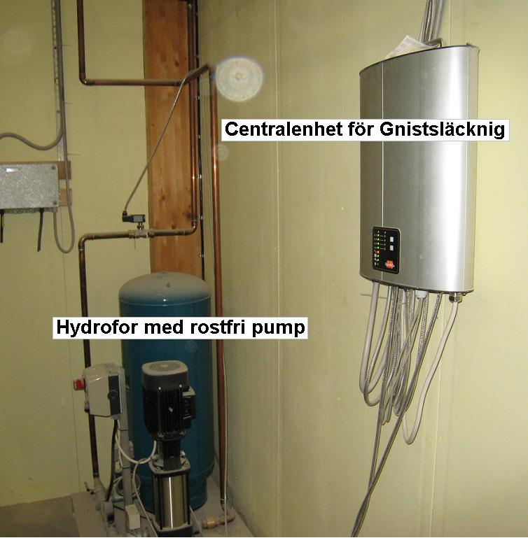 centralenhet med hydroforenhet