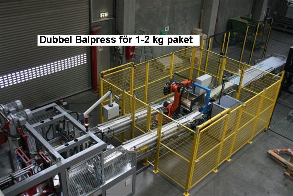 dubbel balpress f&ouml;r 1-2 kg paket