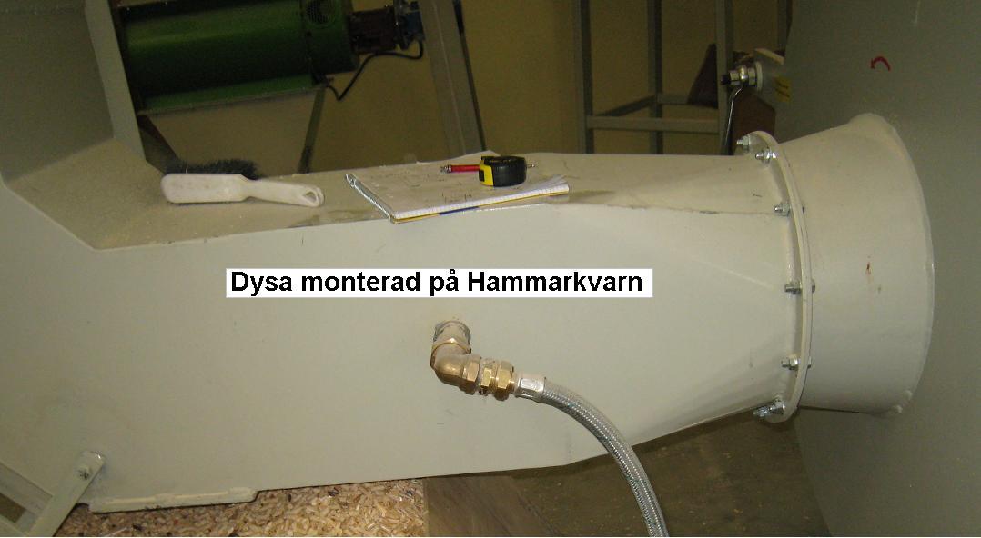 dysa monterad p&aring; hammarkvarn