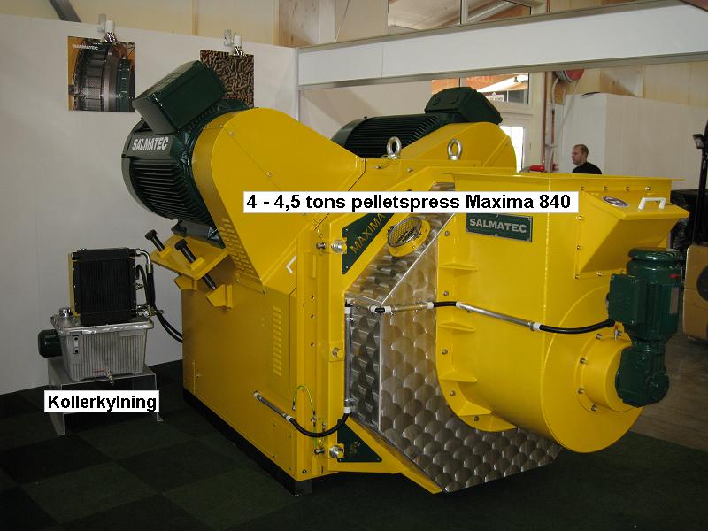 maxima 840 pelletspress 4-4,5 ton per tim.